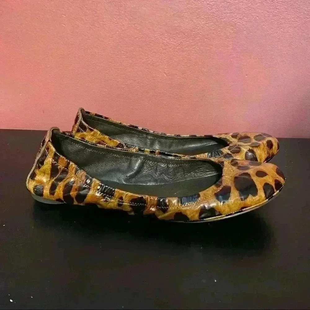 Tory Burch Leopard Print Flats